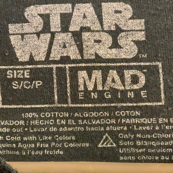 Star Wars Black Short Sleeve Tee with Graphic Design - Picture 2 of 4